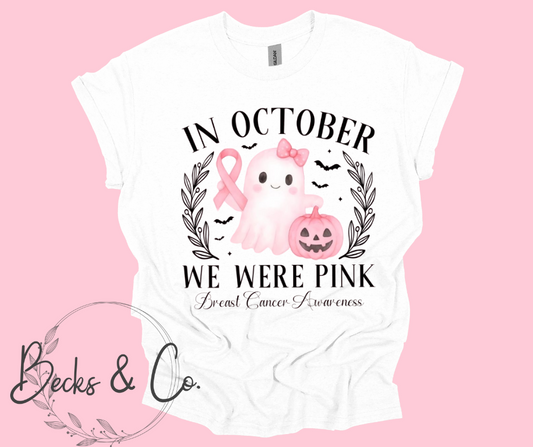In October We Wear Pink Ghost with Bow