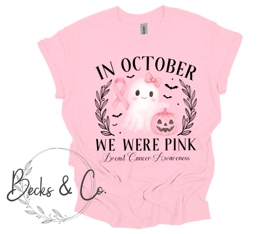 In October We Wear Pink Ghost with Bow