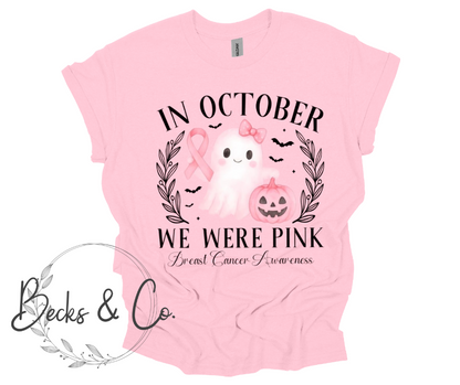 In October We Wear Pink Ghost with Bow