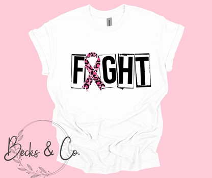 FIGHT Breast Cancer Awareness Ribbon