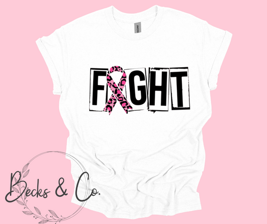 FIGHT Breast Cancer Awareness Ribbon