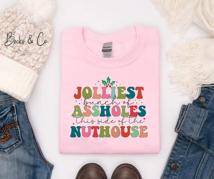 Jolliest Bunch Of Assholes Shirt / Crew Neck