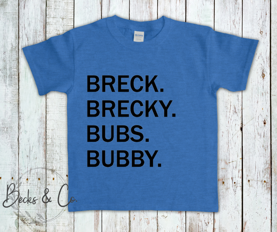 Kids Nick Name T-shirt