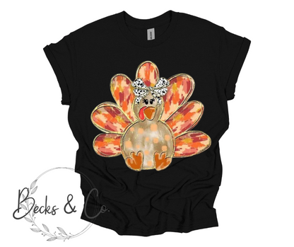 Cute Painted Turkey
