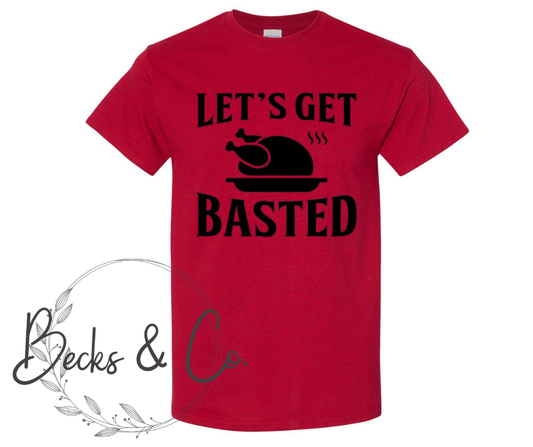 Let's Get Basted with Turkey on Platter