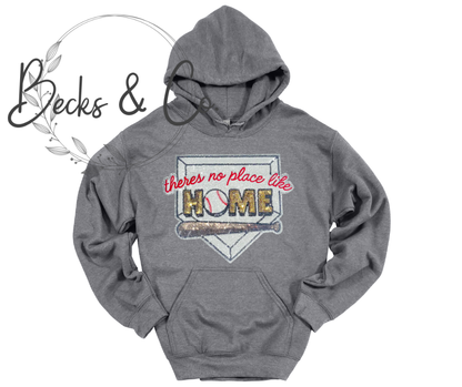 No Place Like Home Baseball - Large Sequin Design