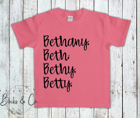 Kids Nick Name T-shirt