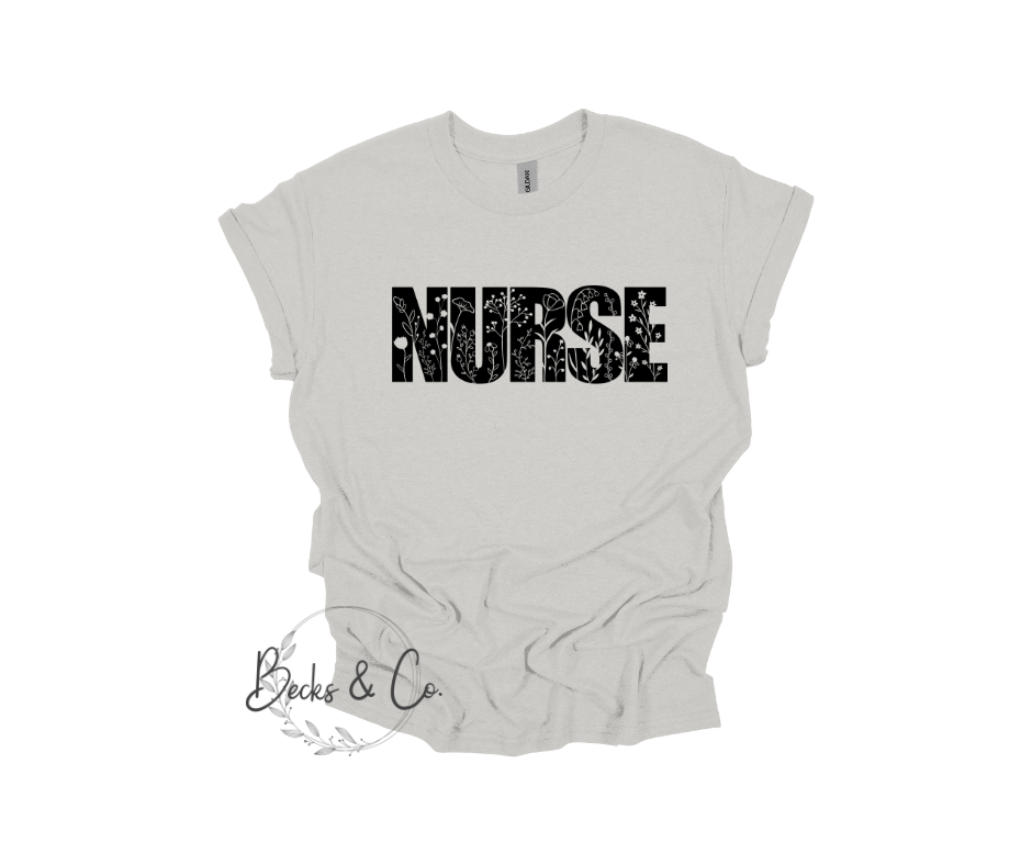 Nurse Wildflower T-shirt