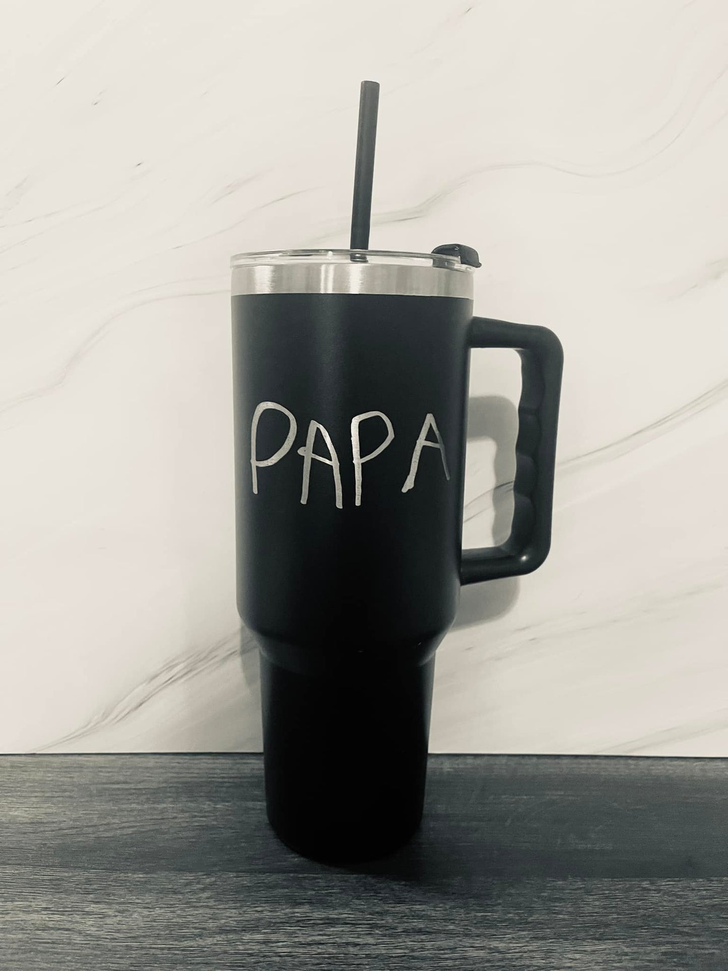 Custom Hand Written Note OR Drawing Engraved Tumbler (upload your picture)
