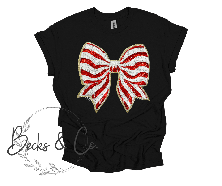 Christmas Bow - Large Sequin Design