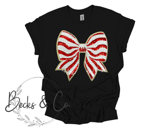 Christmas Bow - Large Sequin Design