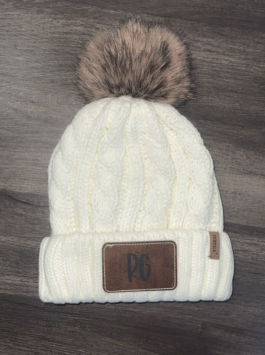 Fleece Lined Beanie with Removeable Pom