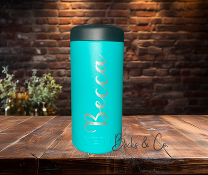 Custom Name Engraved Tumbler - Vertical