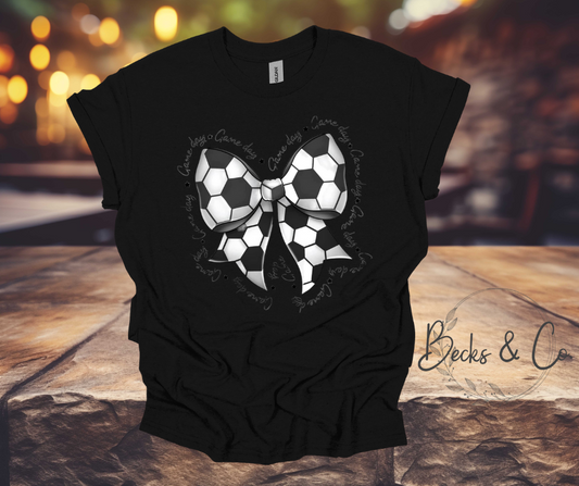 Soccer Game Day Bow Shirt / Crewneck