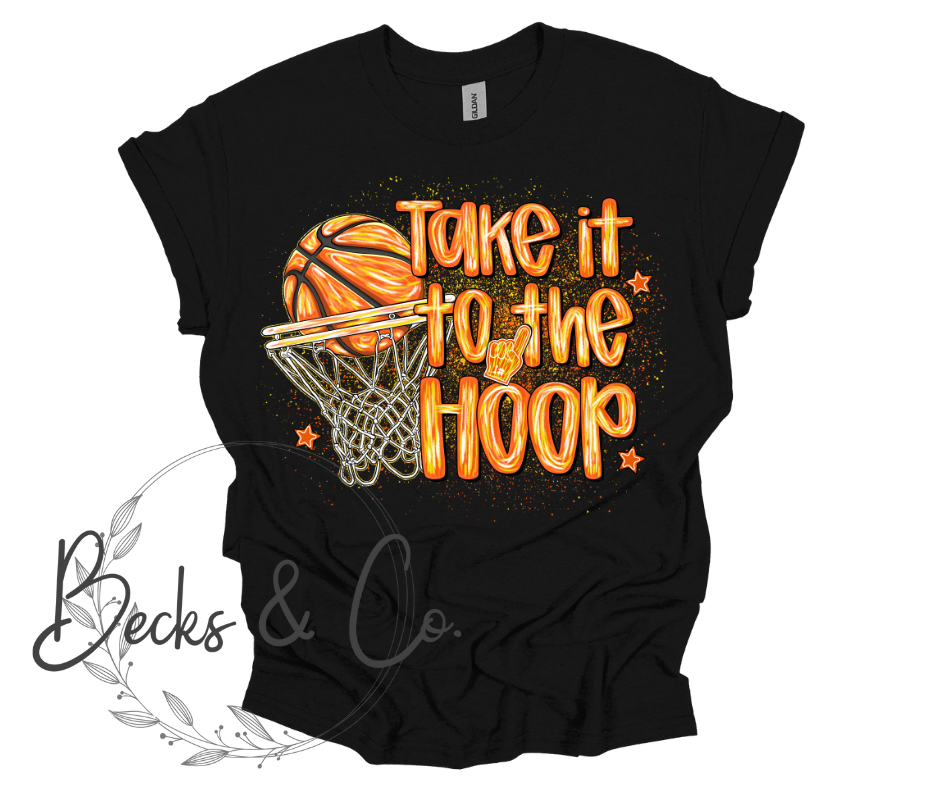 Take It To The Hoop Paint Splatter