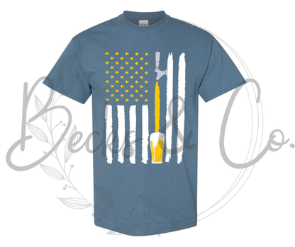 American Flag Beer Tap Design #2