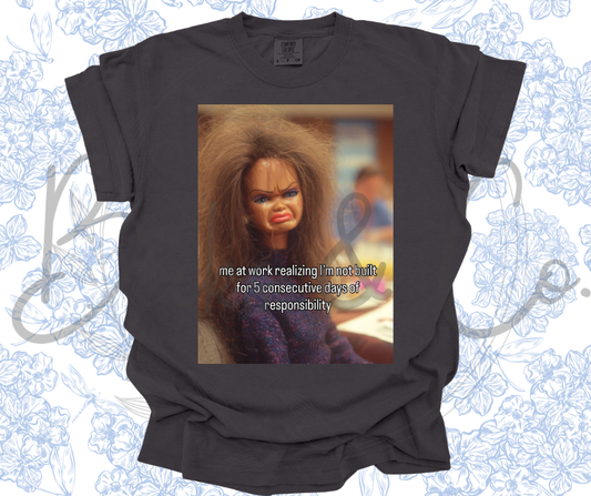 Thrives on PTO Barbie