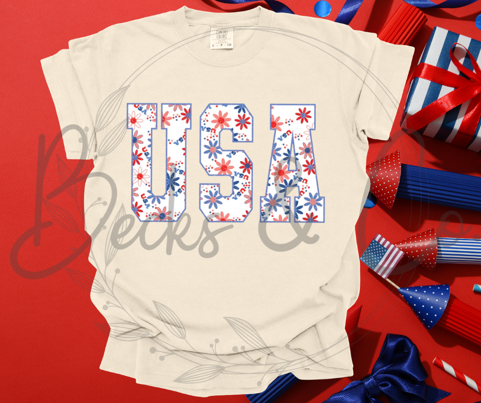 USA Flower Design