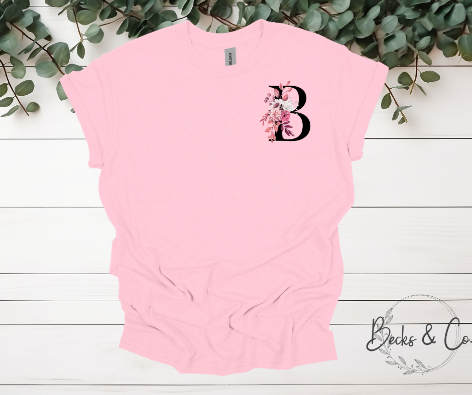 Floral Letter  (Chest Piece)