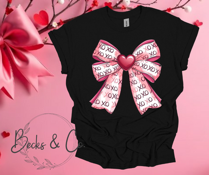 XOXO Bow with Heart