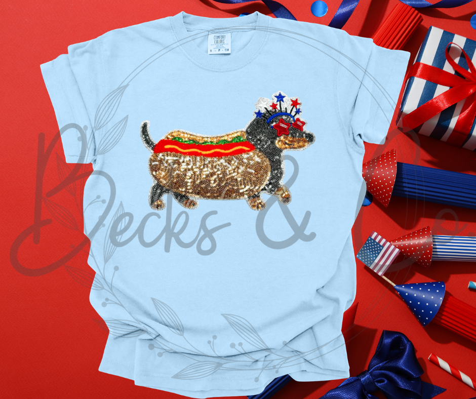 Wiener Dog - Large Sequin Design
