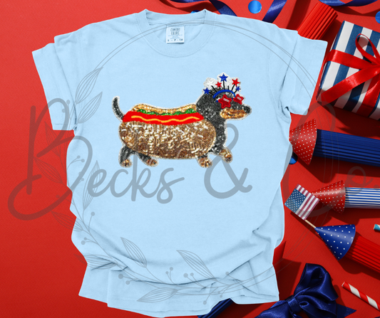 Wiener Dog - Large Sequin Design