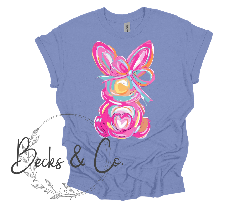 Pastel Colored Bunny