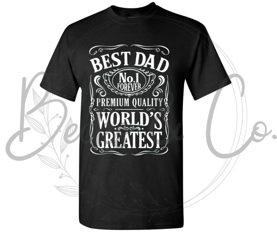 Best Dad Whiskey Label