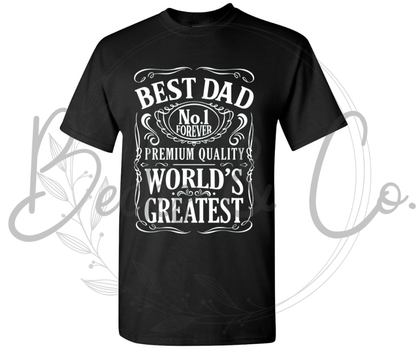 Best Dad Whiskey Label