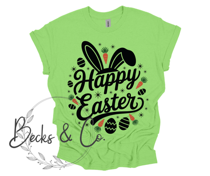 Happy Easter with Ears & Carrots