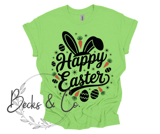 Happy Easter with Ears & Carrots