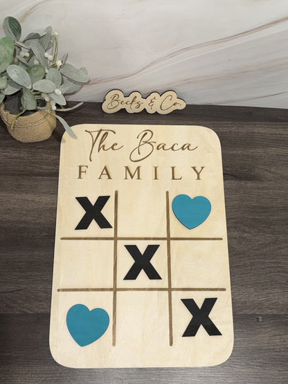 Custom Jumbo Tic Tac Toe Board (16" X 11")