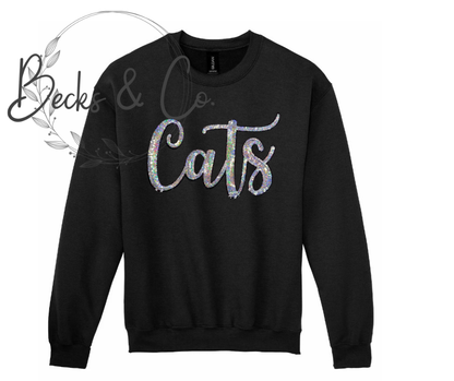 Cats Mascot Script - Large Sequin Design