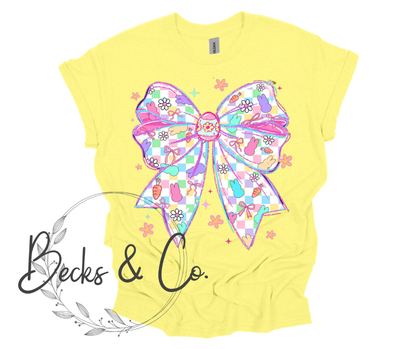 Checker Peeps Bow