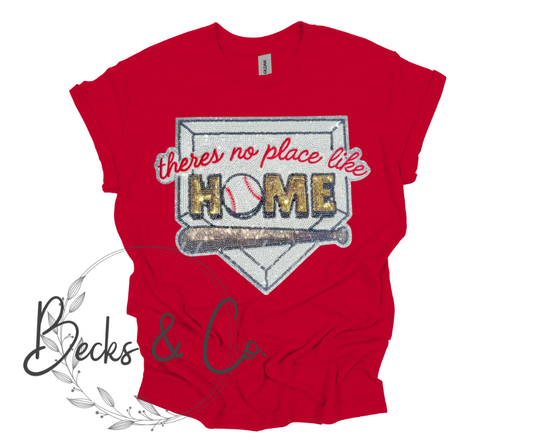 No Place Like Home Baseball - Large Sequin Design