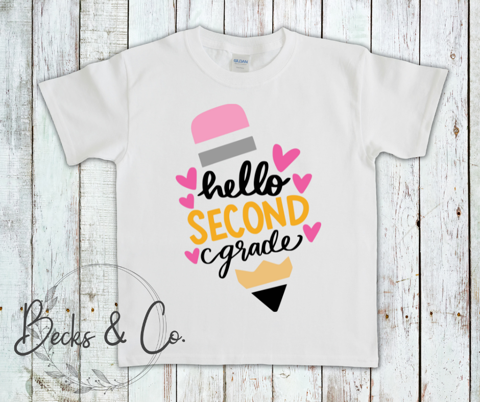 Hello 'Grade' Pencil (Kindergarten - 5th Grade)