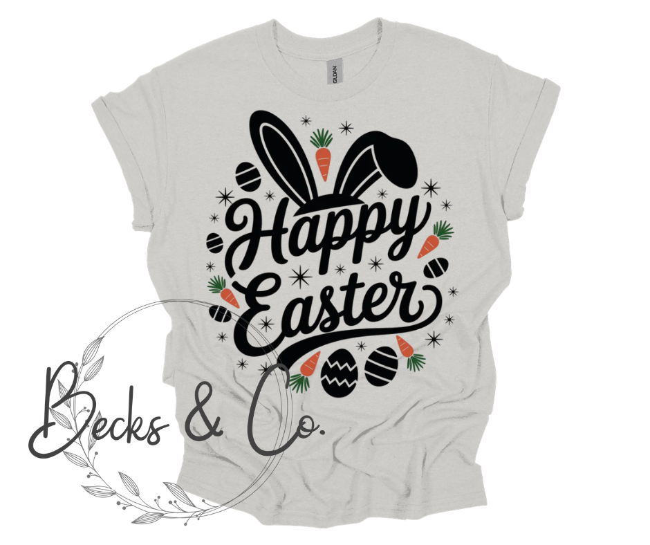 Happy Easter with Ears & Carrots