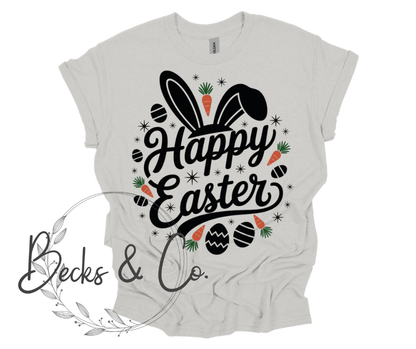 Happy Easter with Ears & Carrots