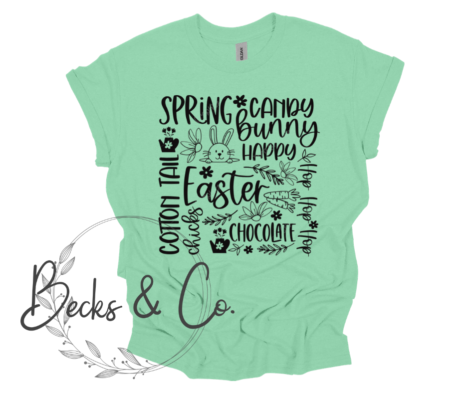 Easter Word Collage