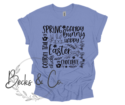 Easter Word Collage